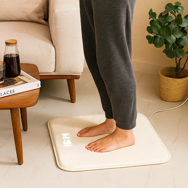 Smart Alarm Clock Rug – Pressure Sensor Wake-Up Mat for Bedroom Decor (16" x 24")