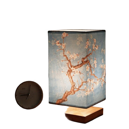 Minimalist Japandi Table Lamp – Warm Soft Light, 4.7" × 10.6" Scandinavian Style Wood Base