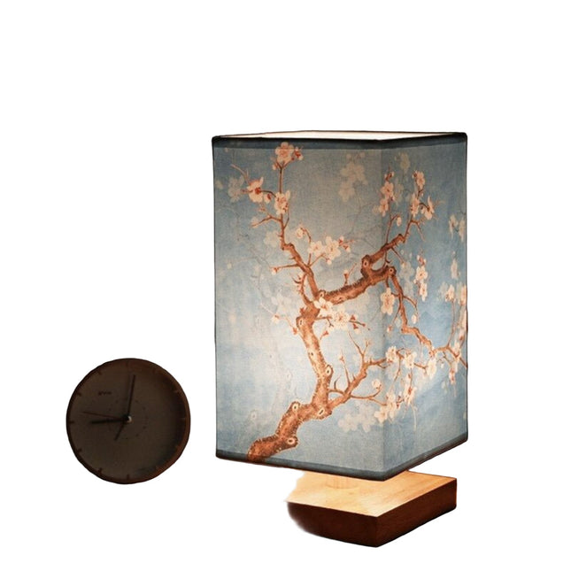 Minimalist Japandi Table Lamp – Warm Soft Light, 4.7" × 10.6" Scandinavian Style Wood Base