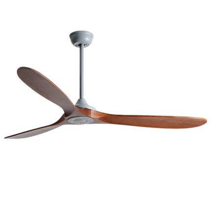 EcoLuxe 52" Wood Ceiling Fan with LED Light & Remote – Modern Flush Mount for Living Room, Bedroom, or Office