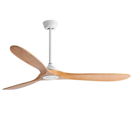 EcoLuxe 52" Wood Ceiling Fan with LED Light & Remote – Modern Flush Mount for Living Room, Bedroom, or Office