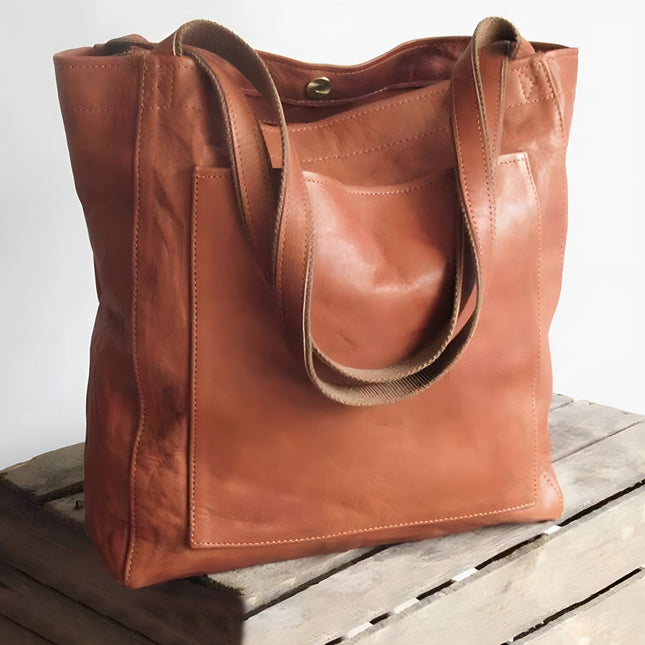 Women’s Leather Shopper Tote – Spacious Shoulder Bag with Timeless Design