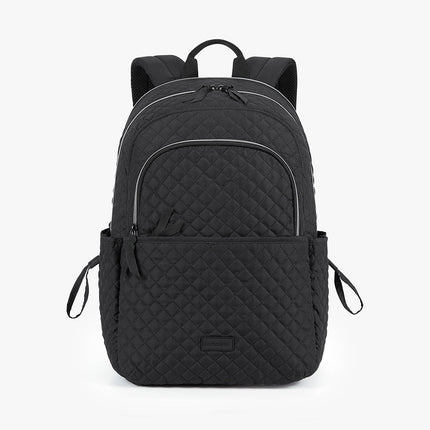 Black Backpack with Laptop Compartment & Side Pockets – Lightweight, Water-Resistant & Stylish for School or Work