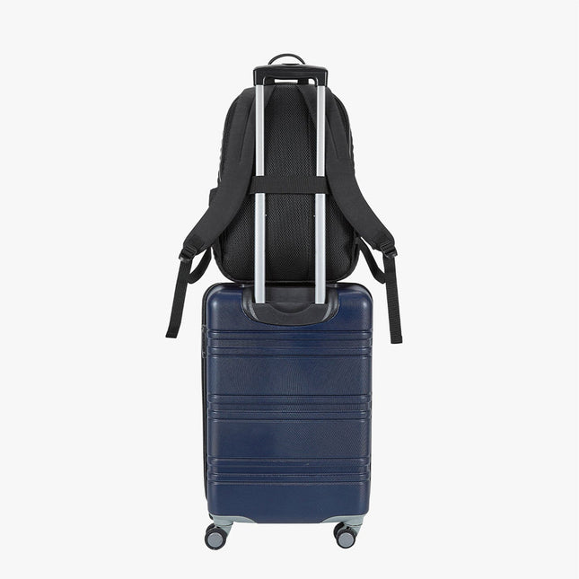 Black Backpack with Laptop Compartment & Side Pockets – Lightweight, Water-Resistant & Stylish for School or Work