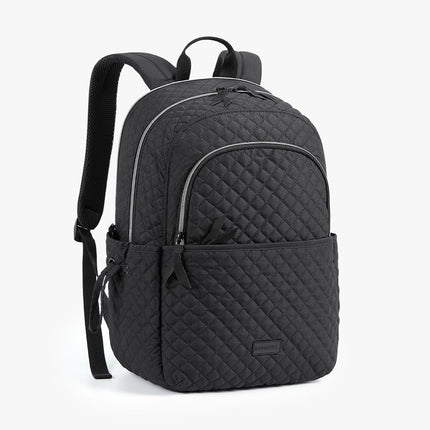Black Backpack with Laptop Compartment & Side Pockets – Lightweight, Water-Resistant & Stylish for School or Work