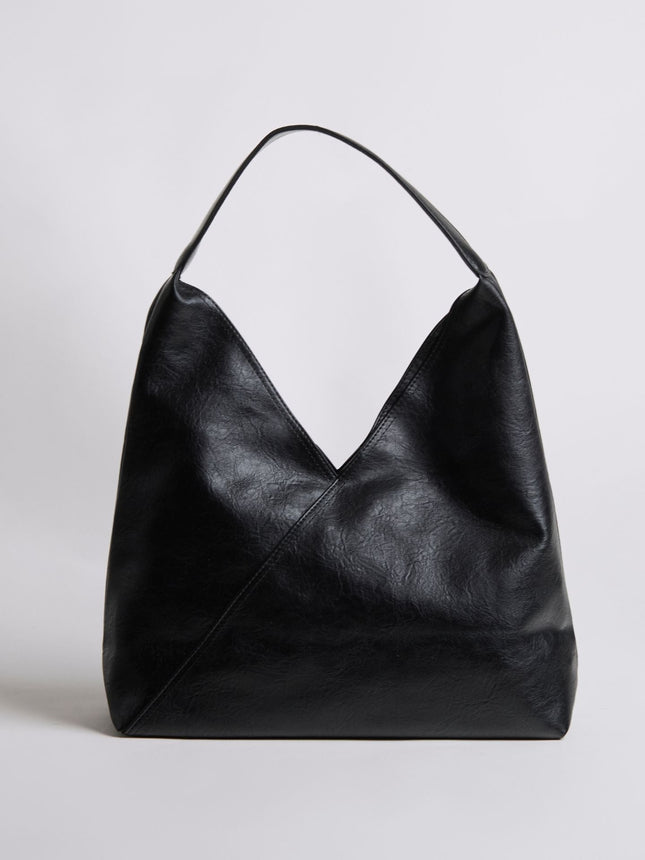 Vegan Leather Hobo Bag – Spacious, Timeless & Cruelty-Free Black Shoulder Tote