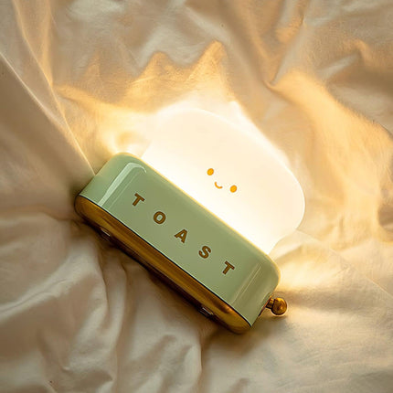 Retro Toaster Table Lamp with LED Light & Rechargeable Battery – Fun Vintage Home Decor Accent