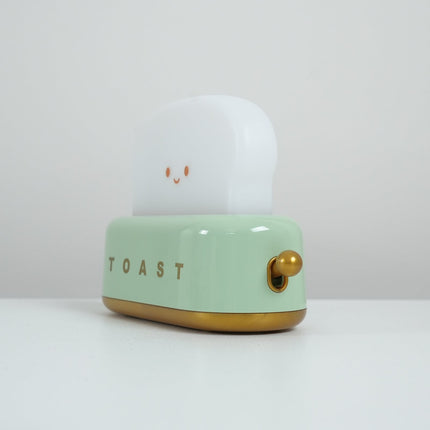 Retro Toaster Table Lamp with LED Light & Rechargeable Battery – Fun Vintage Home Decor Accent