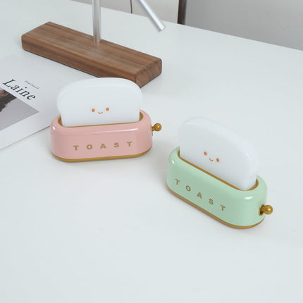 Retro Toaster Table Lamp with LED Light & Rechargeable Battery – Fun Vintage Home Decor Accent