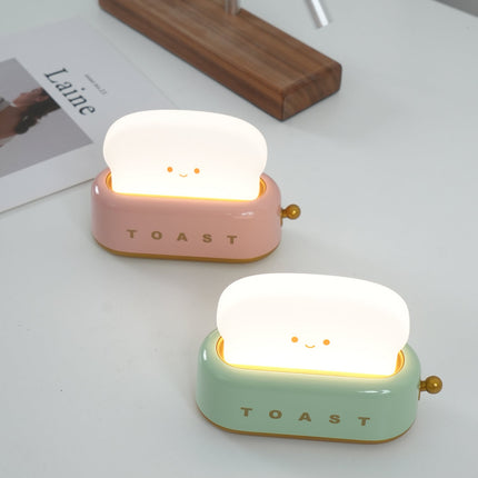 Retro Toaster Table Lamp with LED Light & Rechargeable Battery – Fun Vintage Home Decor Accent