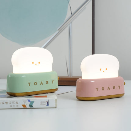Retro Toaster Table Lamp with LED Light & Rechargeable Battery – Fun Vintage Home Decor Accent