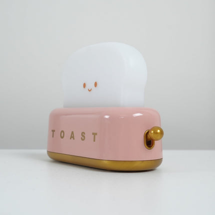 Retro Toaster Table Lamp with LED Light & Rechargeable Battery – Fun Vintage Home Decor Accent