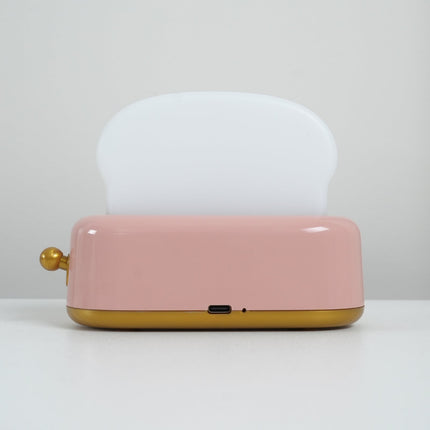 Retro Toaster Table Lamp with LED Light & Rechargeable Battery – Fun Vintage Home Decor Accent