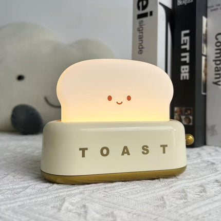 Retro Toaster Table Lamp with LED Light & Rechargeable Battery – Fun Vintage Home Decor Accent