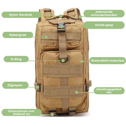45L Tactical Backpack – Durable, Water-Resistant, MOLLE-Compatible, Multi-Compartment Design