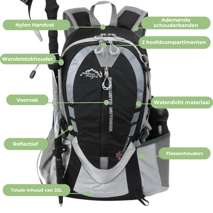 Premium 25L Waterproof Outdoor Backpack – Lightweight Hiking & Travel Rucksack