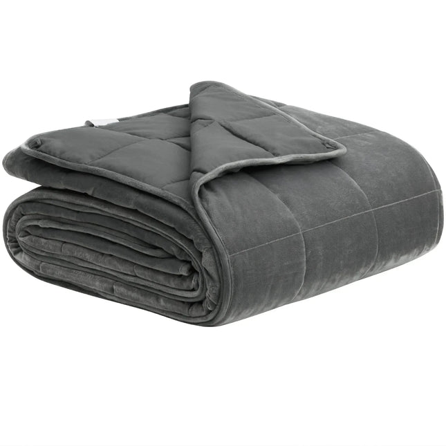 Grey Weighted Blanket – Deep Pressure Therapy for Better Sleep & Stress Relief