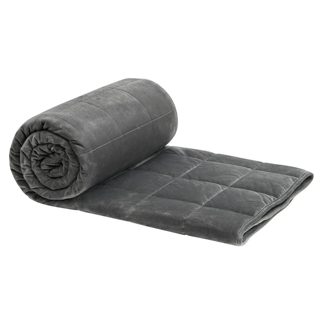 Grey Weighted Blanket – Deep Pressure Therapy for Better Sleep & Stress Relief