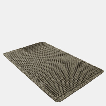 Ultra-Absorbent Bathroom Mat with Non-Slip Backing – Stylish Waffle Design & Soft Quick-Dry Texture
