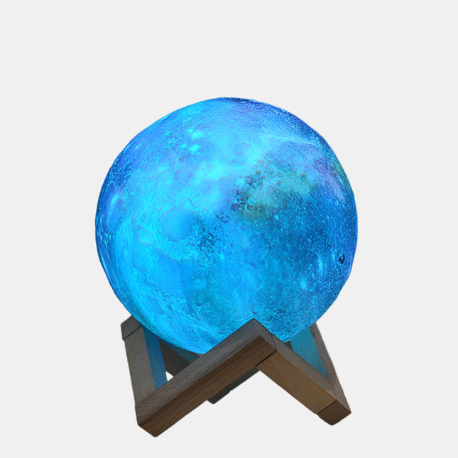 3D Moon Lamp with Adjustable Brightness & Galaxy Color Effects – 3.1″ or 5.9″ Decorative Night Light (Note: 8 cm ≈ 3.1″, 15 cm ≈ 5.9″)