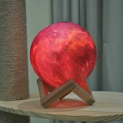 3D Moon Lamp with Adjustable Brightness & Galaxy Color Effects – 3.1″ or 5.9″ Decorative Night Light (Note: 8 cm ≈ 3.1″, 15 cm ≈ 5.9″)
