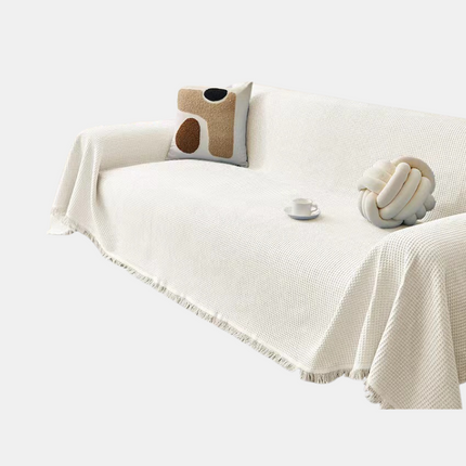 Breathable Cotton Sofa Cover – Machine Washable, Stylish & Durable Furniture Protector