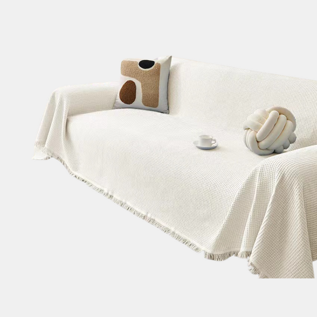 Breathable Cotton Sofa Cover – Machine Washable, Stylish & Durable Furniture Protector