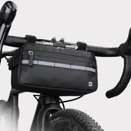 Waterproof Handlebar Bike Bag – 4L Bicycle Pouch with Zipper Closure