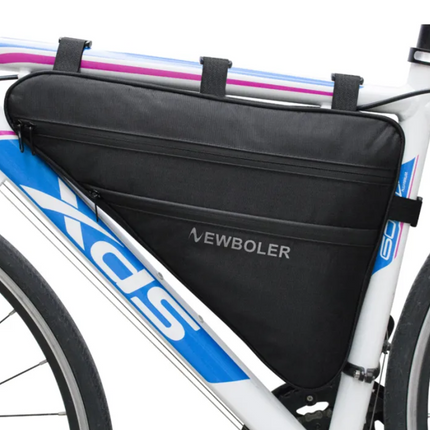 Waterproof Bike Frame Bag – Slim Triangle Pouch with Zipper & Large Storage Space