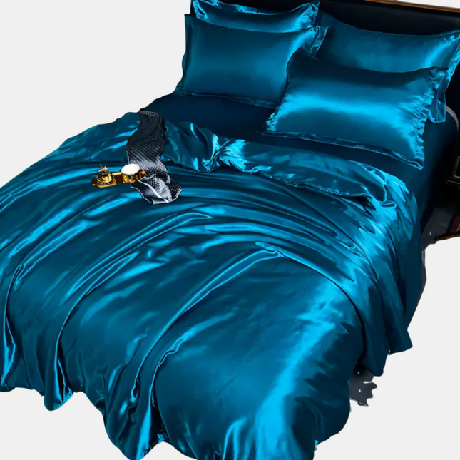 Luxury Silky Satin Bedding Set – Soft, Breathable & Hypoallergenic Comfort for a Stylish Bedroom
