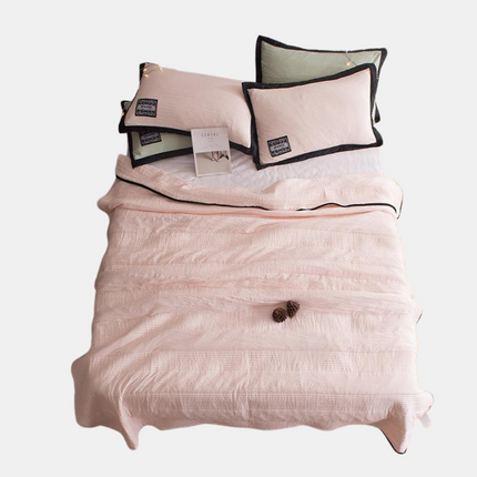 CoolBreeze Cooling Summer Comforter 59" x 79" – Lightweight Cotton & Bamboo Blend for Hot Sleepers