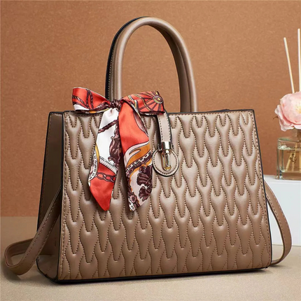 Elegant Handbag with Scarf – Luxury Women’s Purse in Multiple Colors