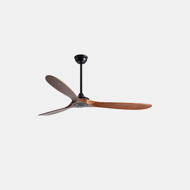 EcoLuxe 52" Wood Ceiling Fan with LED Light & Remote – Modern Flush Mount for Living Room, Bedroom, or Office