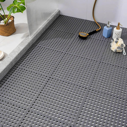 Waterproof Non-Slip Shower Mat 12" x 12" – Durable Rubber Bath Mat for Safety & Modern Bathroom Style