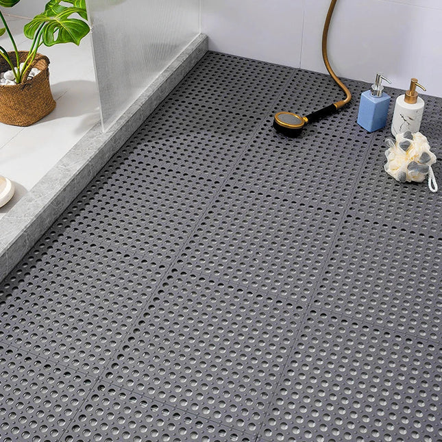 Waterproof Non-Slip Shower Mat 12" x 12" – Durable Rubber Bath Mat for Safety & Modern Bathroom Style