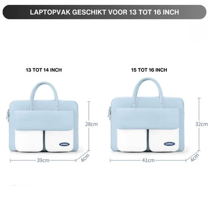 Light Blue Laptop & Work Tote Bag – Stylish, Spacious, and Travel-Friendly