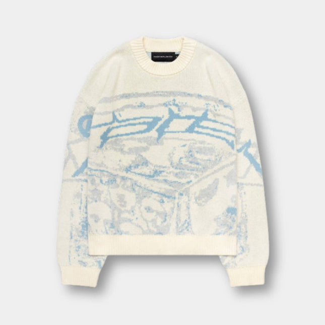 Unisex Graphic Knit Sweater – Stylish Comfort for a Statement Look