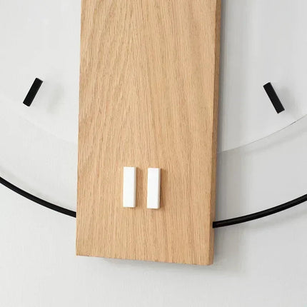 Minimalist Wooden Wall Clock 12" – Modern Natural Home Decor Accent