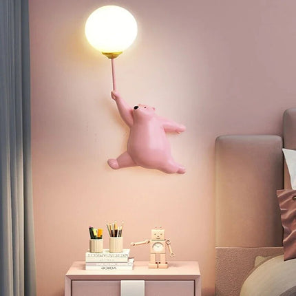 Modern LED Wall Lamp for Kids’ Room 13.2" x 7.5" – Soft Night Light & Stylish Nursery Lighting