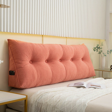 Oversized Bed Backrest Cushion – Ergonomic Headboard Pillow for Reading, TV & Work in Bed