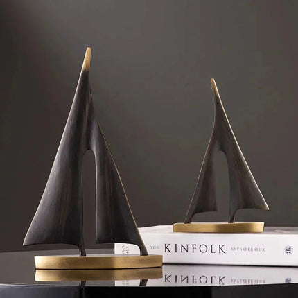 Minimalist Decorative Sailboat – Nautical Coastal Home Decor Accent for Modern & Beach-Inspired Interiors