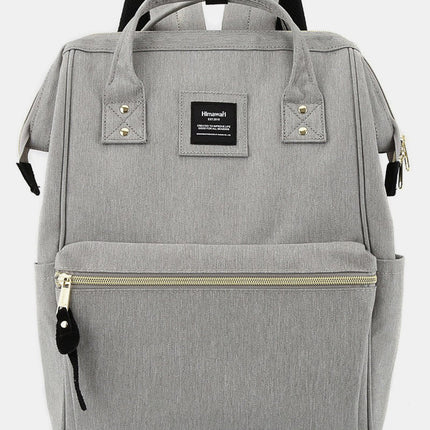Holly Daze Waterproof Canvas Backpack – Eco-Friendly, Minimalist Japanese Design, Padded Laptop Compartment