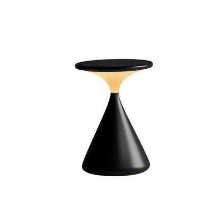 Wireless Hourglass LED Table Lamp – Modern USB-Rechargeable Ambient Light for Bedroom & Living Room