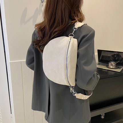 Minimalist Suede Hip Bag – Versatile Crossbody & Fanny Pack for Women