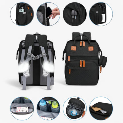 Multifunctional Diaper Backpack – Spacious, Practical & Travel-Ready