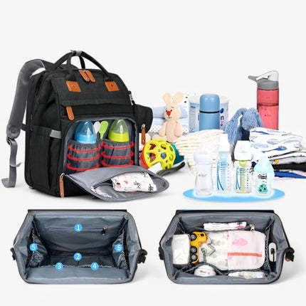 Multifunctional Diaper Backpack – Spacious, Practical & Travel-Ready