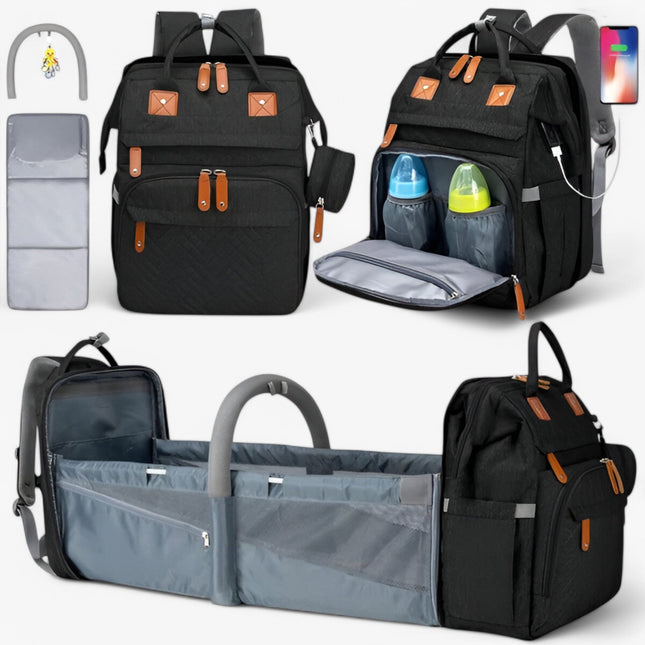 Multifunctional Diaper Backpack – Spacious, Practical & Travel-Ready