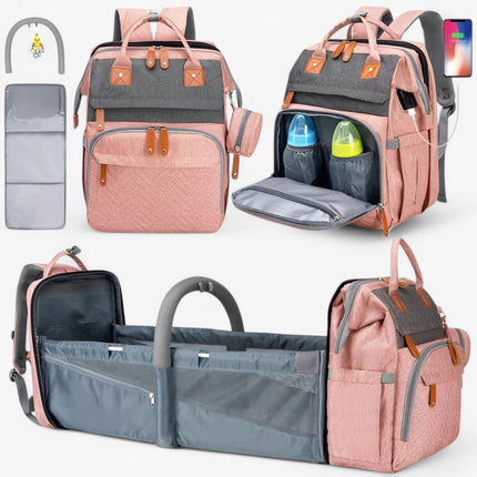 Multifunctional Diaper Backpack – Spacious, Practical & Travel-Ready