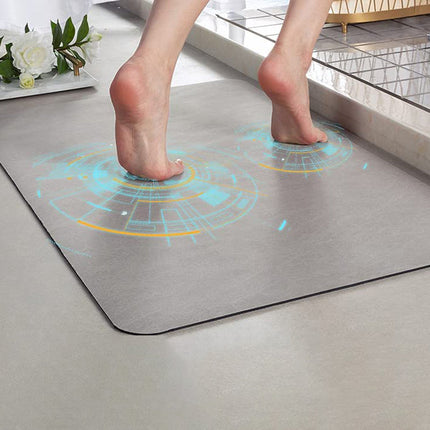 AquaGrip Diatomite Bath Mat 16" x 24" – Quick-Dry Non-Slip Bathroom Floor Mat for Safe & Stylish Comfort