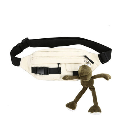 Trendy Crossbody & Waist Bag with Keychain ‒ Spacious Adjustable Strap Hip & Shoulder Bag